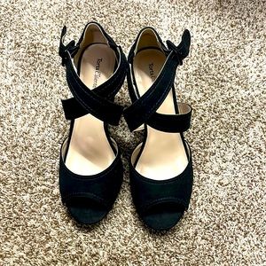 High inch black heels